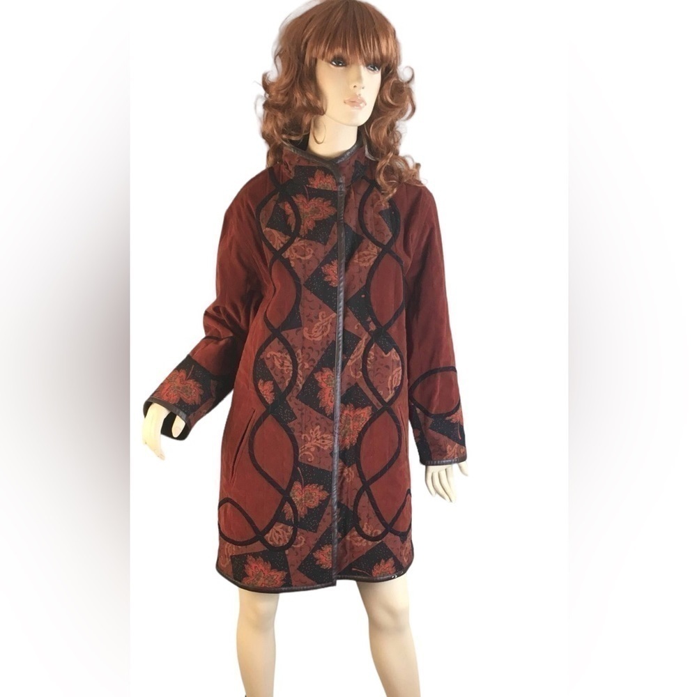 KOOS Of Course Coat/Jacket embellished Reversible Size 2X EUC